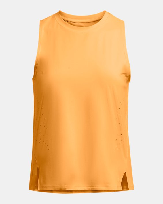 Camiseta de tirantes UA Launch Elite para mujer, Orange, pdpMainDesktop image number 3